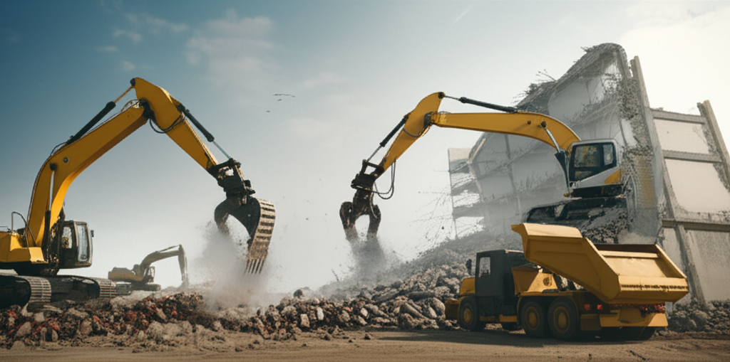 Construction permits and blueprints